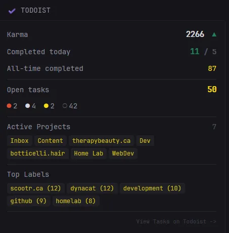 Dynacat Todoist Integration