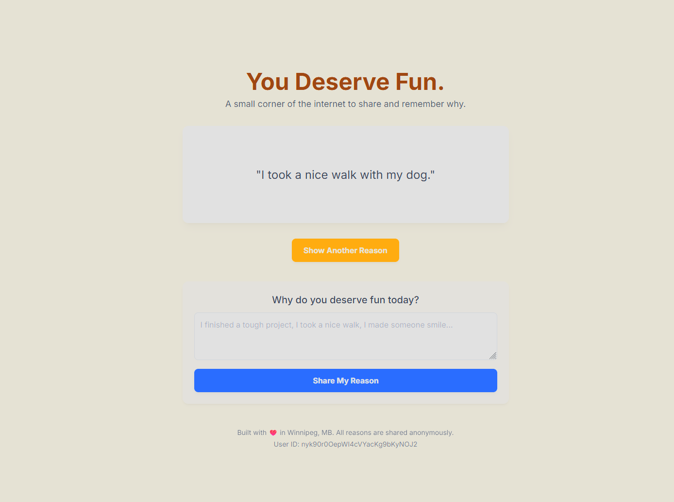You Deserve Fun